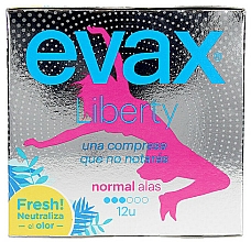 Absorbante "Normal", cu aripi, 12buc Evax Liberty