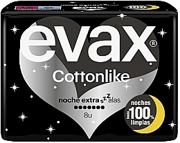 Podpaski ze skrzydełkami, na noc, 8 szt. Evax Cottonlike Night