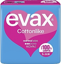 Absorbante igienice "Normal", cu aripi, 16 buc Evax Cottonlike