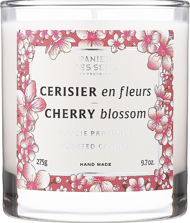 グラスに入った香りのキャンドル「チェリーブロッサム」 Panier Des Sens Scented Candle Cherry Blossom