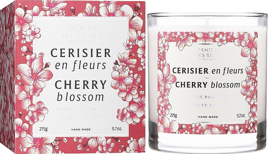 グラスに入った香りのキャンドル「チェリーブロッサム」 Panier Des Sens Scented Candle Cherry Blossom