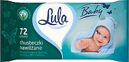 アロエ入りベビーウェットティッシュ 72枚入 LULA Baby Wipes With Aloe