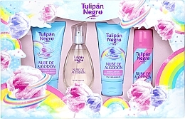 Tulipan Negro Nube De Algodon キット (edt/50ml + b/spray/50ml + sh/gel/75ml + b/lot/75ml)