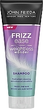 細い髪を滑らかにし、整えるシャンプー John Frieda Frizz Ease Weightless Wonder Shampoo	