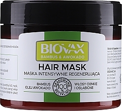 ヘアマスク「竹とアボカド」 Biovax Hair Mask	