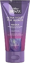 ブロンドと白髪のための集中的に修復トーニングマスク L'biotica Biovax Ultra Violet For Blonds Intensive Regeneration And Color Toninng Mask	