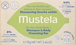 Στερεό σαμπουάν για μαλλιά και σώμα	 Mustela Famille Shampoo & Body Cleansing Bar