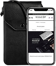 Θήκη τηλεφώνου, μαύρη "Cross" MAKEUP Phone Case Crossbody Black