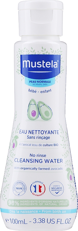 Νερό καθαρισμού για σώμα και πρόσωπο - Mustela Cleansing Water No-Rinsing With Avocado