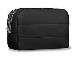 Μαύρη τσάντα καλλυντικών καπιτονέ MAKEUP Cosmetic Bag Black