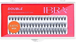 Ibra 20 Flares Eyelash Βλεφαρίδες σε τουφάκια 20D, 0.07C