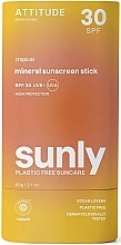 Stik za zaštitu od sunca "Tropical" Attitude Sunly Mineral Sunscreen Stick SPF30