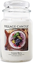 Mirisna svijeća u staklenoj posudi Village Candle Coconut Berry