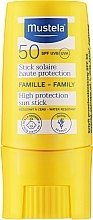 Štap za sunčanje SPF 50 Mustela Sun Stick High Protection SPF50