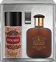 Set (edt/100ml + deo/150ml + money/clip) Evaflor Double Whisky