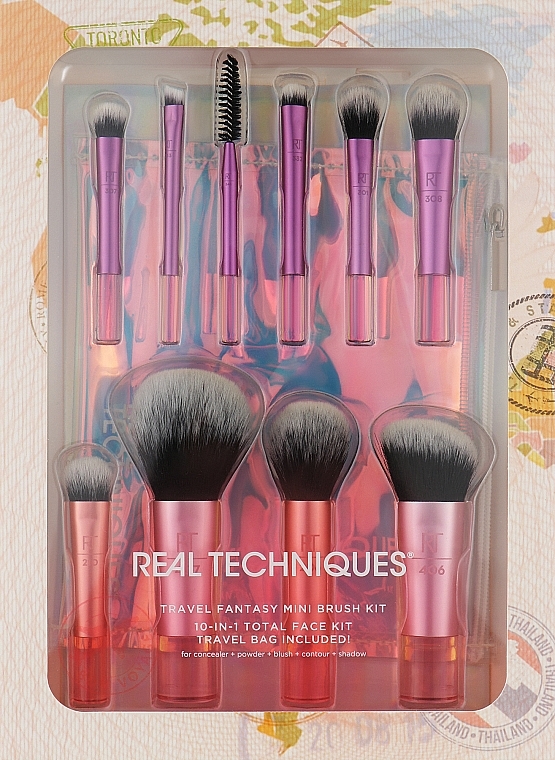 Set četkica za šminkanje - Real Techniques Travel Fantasy Mini Brush Set