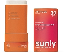 Stik za zaštitu od sunca Attitude Sunly Sunscreen Stick Orange Blossom SPF30