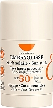 Stik za zaštitu od sunca Embryolisse Laboratories Sun Stick SPF 50