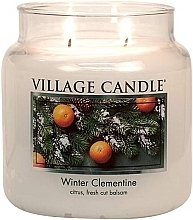 Mirisna svijeća u staklenoj posudi Village Candle Winter Clementine