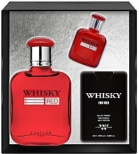 Set (edt/100ml + edt/20ml + edt/10ml) Evaflor Whisky Red For Men