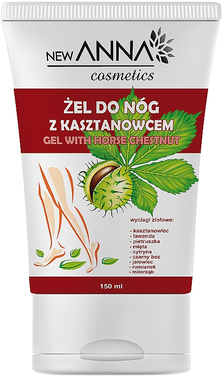 Gel za stopala od divljeg kestena - New Anna Cosmetics Gel With Horse Chestnut