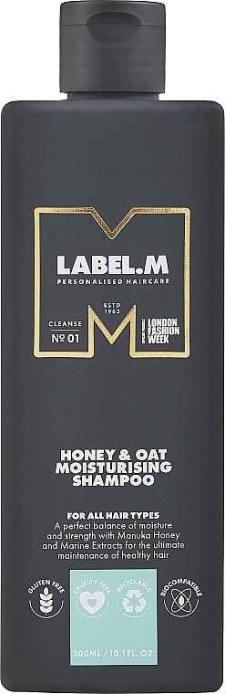 Šampon za kosu s medom i zobi - Label.m Cleanse Honey & Oat Shampoo