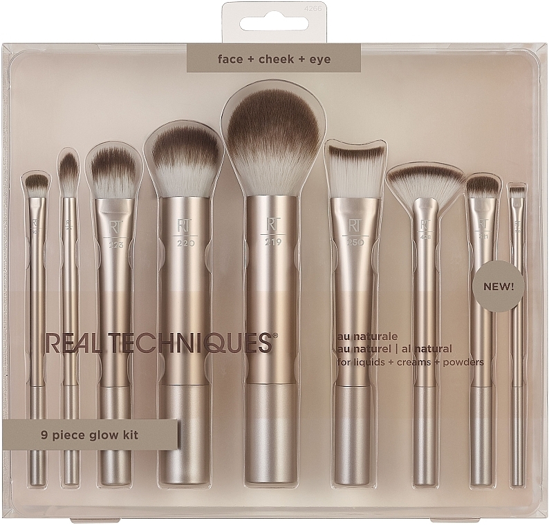 Set četkica za šminkanje - Real Techniques Au Naturale Makeup Brush Kit