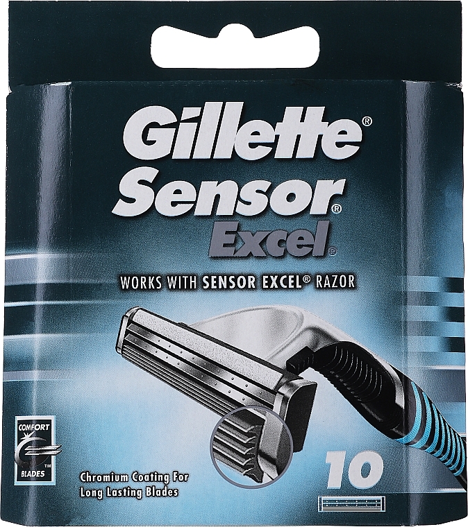 Zamjenske kasete za brijanje, 10 kom. - Gillette Sensor Excel