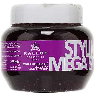 Gel modelant à fixation forte pour cheveux - Kallos Cosmetics Styling Gel Mega Strong