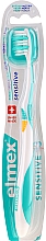 Brosse à dents souple, jaune-turquoise Elmex Sensitive Toothbrush Extra Soft