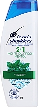 Shampooing au menthol Head & Shoulders Anti-dandruff menthol fresh 2in1 Shampoo