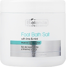 Sels de bain à la menthe et lime pour pieds Bielenda Foot Bath Salt with Lime & Mint