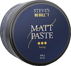 Pâte pour cheveux mate, fixation forte Steve's No Bull***t Matt Paste Strong