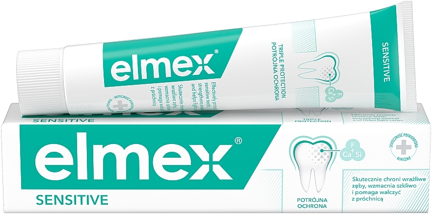 Dentifrice au fluorure d'amine pour dents sensibles - Elmex Sensitive Toothpaste