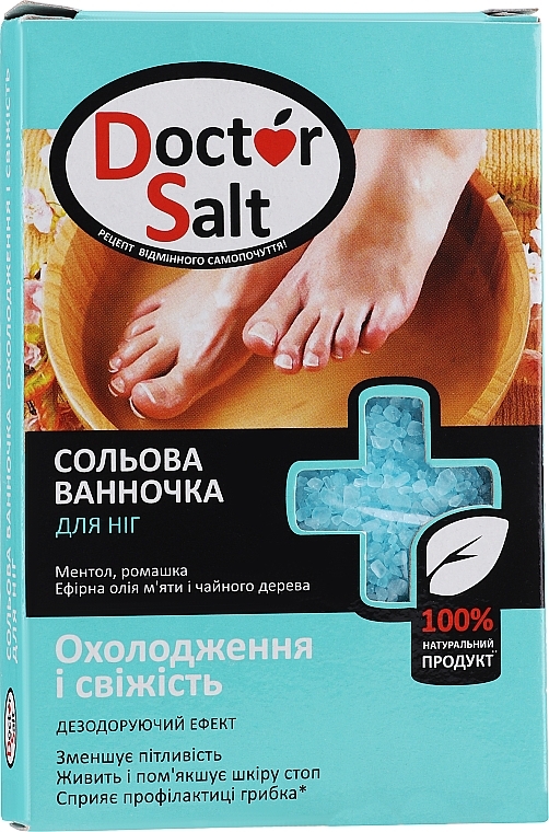 Sels de bain à l'huile d'arbre à thé et de menthe pour pieds - Aqua Cosmetics