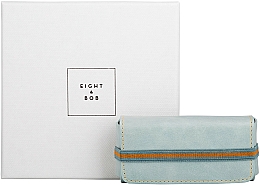 Étui en cuir pour parfum, bleu clair Eight & Bob Water Blue Leather