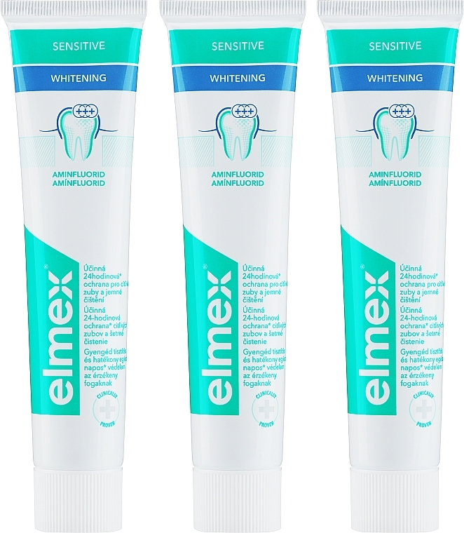 Elmex Sensitive Whitening - Set (dentifrice/3x75ml)