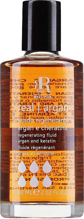 Fluide à l'huile d'argan et kératine pour cheveux - RR Line Argan Star Fluid