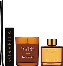 Sorvella Perfume Home Fragrance Day Dreaming Set (diffuseur d'arômes/120ml + bougie/170g)