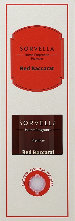 Diffuseur de parfum à bâtonnets - Sorvella Perfume Home Fragrance Premium Red Baccarat