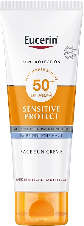 Crème solaire pour peaux normales et sèches - Eucerin Sun Sensitive Protect Cream SPF50+