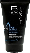 Fluide nettoyant matifiant BcomBIO Homme 4in1 Purifying Mattifying Fluid