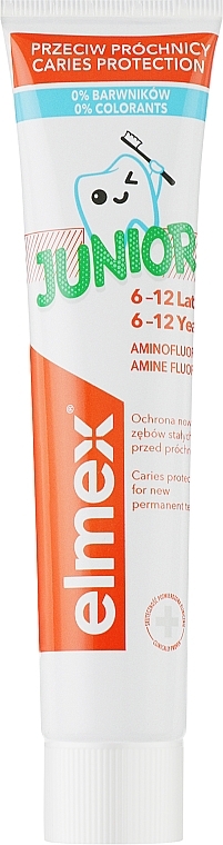 Dentifrice pour enfants de 6 à 12 ans - Elmex Junior Toothpaste