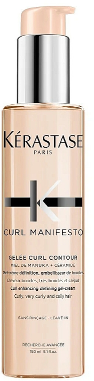 Gel-crème à l’extrait de miel de manuka pour cheveux, sans rinçage - Kerastase Curl Manifesto Gelee Curl Contour