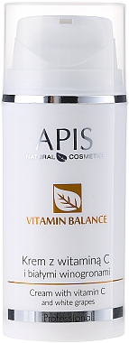 Crème à la vitamine C et raisins blancs pour visage - APIS Professional Vitamin Balance Cream With Vitamin C and White Grapes