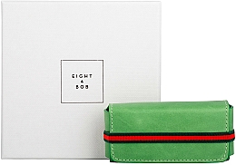 Étui en cuir pour parfum, vert Eight & Bob Grass Green Leather