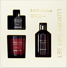 Sorvella Perfume Home Fragrance Red Baccarat Set (diffuseur/120ml + bougie/170g + spray ambiance/250ml)