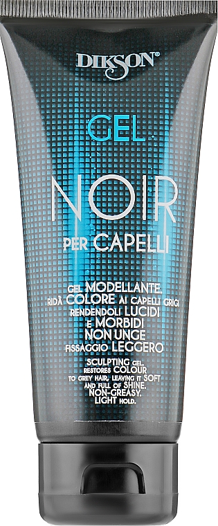 Gel coiffant à l'huile de ricin - Dikson Gel Noir Per Capelli