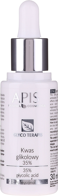 Acide glycolique 35%, usage professionnel APIS Professional Glyco TerApis Glycolic Acid 35%