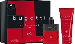 Bugatti Performance Red Set (eau de toiltte/100ml + gel douche/200ml)